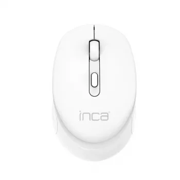 Mouse wireless INCA Iwm-243rb Candy Design - RF Wireless 2,4GHz - 1600dpi - bianco
