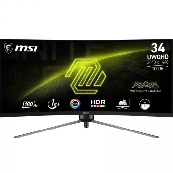 MSI MAG 345CQRDE monitor per computer 86,4 cm (34