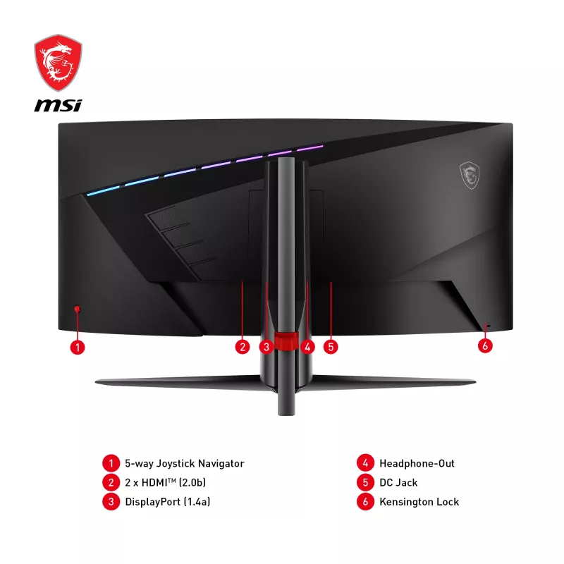 MSI MAG 345CQRDE monitor per computer 86,4 cm (34