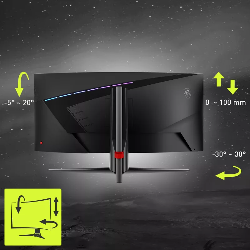 MSI MAG 345CQRDE monitor per computer 86,4 cm (34