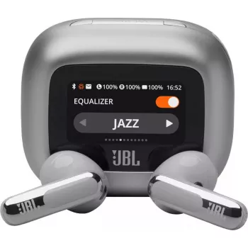 JBL Live Flex 3 headset senza fili in-ear telefonia/musica/sport/quotidiano argento