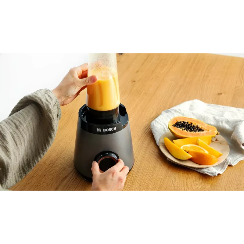 Frullatore da tavolo Bosch Serie 4 MMB6177S 1,5 L 1200 W nero, argento