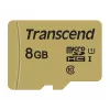 Scheda micro-SDHC TRANSCEND 500s 8 GB UHS-I U1 MLC con adattatore