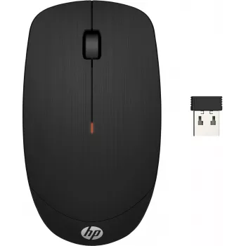 Mouse wireless HP X200, ambidestro, ottico, RF wireless, 1600 DPI, nero
