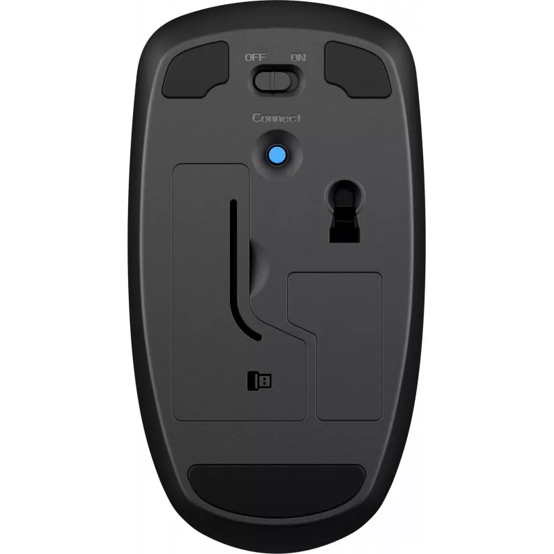 HP X200 mouse wireless 6VY95AA, ottico, 2,4 GHz, ricevitore USB, nero