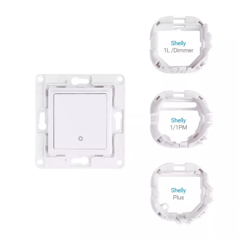 Interruttore luce Shelly WS1 WHITE tipo di controllo pulsanti bianco