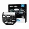 Interruttore intelligente Shelly WAVE 2PM nero (Shelly) — wireless Z-Wave, 16 A, 110–240 V, 868,4 MHz