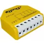 Interruttore smart Shelly Qubino Wave i4 DC giallo wireless 5-24V
