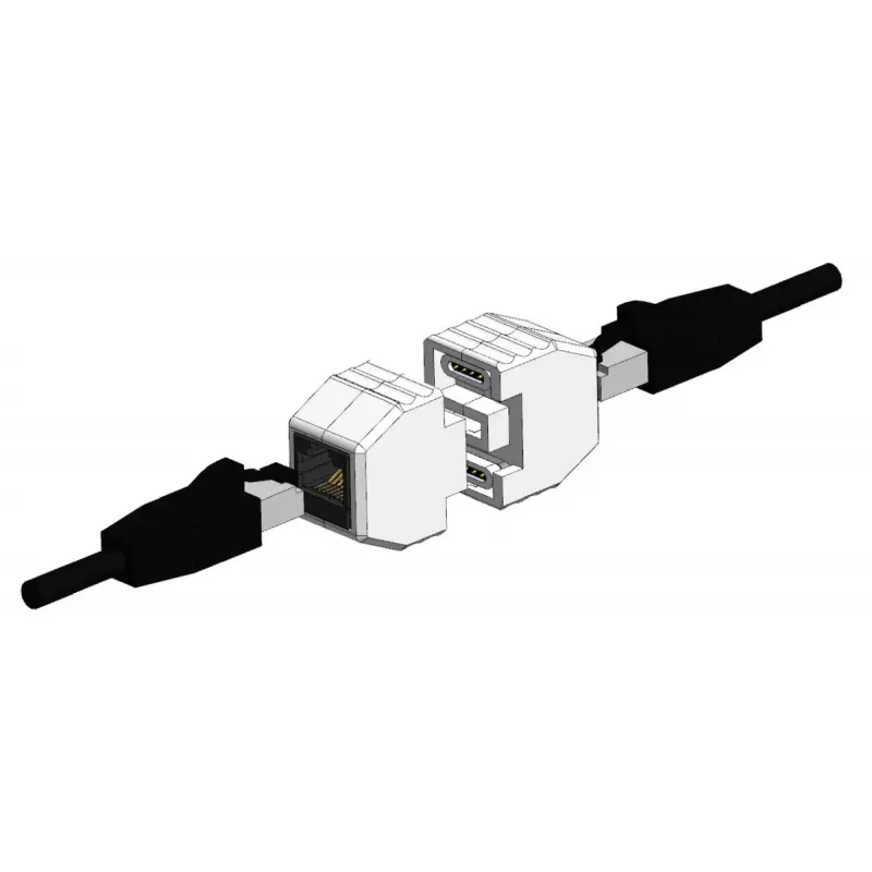 ALLNET ALL-RJ45-MAGNET schede/adattatori di interfaccia RJ-45 bianco 90W