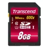 Memoria flash Transcend 8 GB SDHC Class 10 UHS-I 600x TS8GSDHC10U1