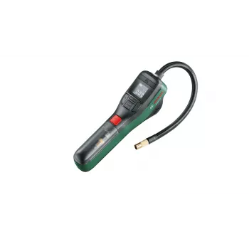 Pompa ad aria elettrica Bosch 0.603.947.000 — portatile, ricaricabile, 10 bar (150–150 psi), 3000 mAh, USB‑C, 10 l/min, con tubo e accessori