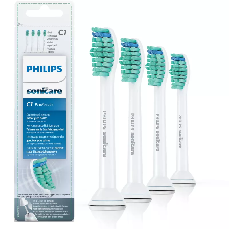 Philips Sonicare ProResults ProResults HX6014/07 confezione da 4 testine sostitutive per spazzolino sonico