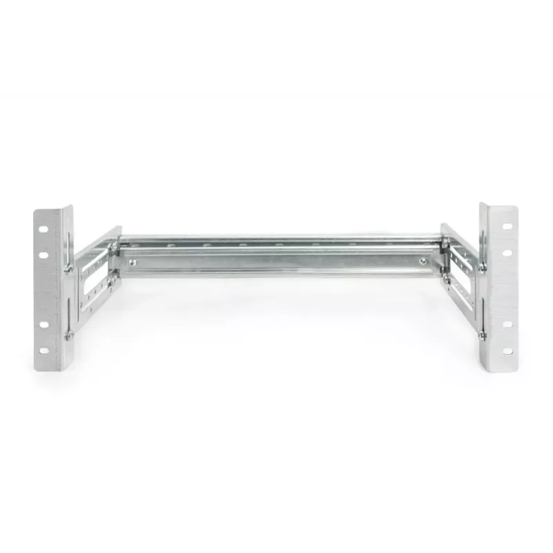 Supporto per guida DIN DIGITUS, 4U, 178 x 483 x 223 mm, zincato, incl. guida DIN, profondità e altezza variabili