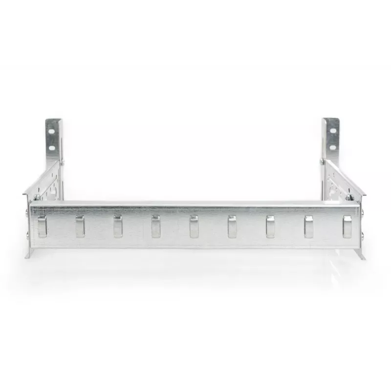 Supporto per guida DIN DIGITUS, 4U, 178 x 483 x 223 mm, zincato, incl. guida DIN, profondità e altezza variabili