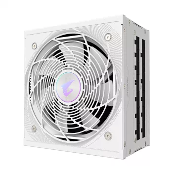 Alimentatore GIGABYTE AORUS ELITE P1000W ATX 3.1 1000W 80 PLUS Platinum completamente modulare bianco, 6x (6+2) PCIe, 8 SATA