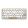 Tastiera ASUS Marshmallow KW100 wireless Bluetooth QWERTZ beige grigio bianco