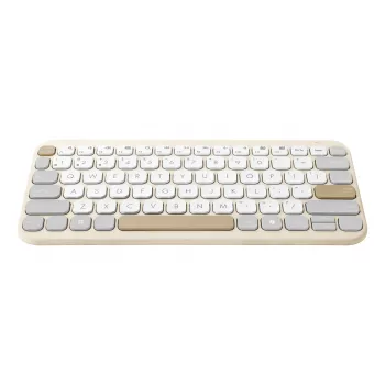 Tastiera ASUS Marshmallow KW100 wireless Bluetooth QWERTZ beige grigio bianco