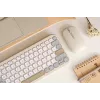 Tastiera ASUS Marshmallow KW100 wireless Bluetooth QWERTZ beige grigio bianco