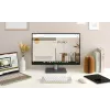 Tastiera ASUS Marshmallow KW100 wireless Bluetooth QWERTZ beige grigio bianco
