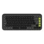 Tastiera Logitech POP Icon Keys universale Bluetooth QWERTY US International graphite verde