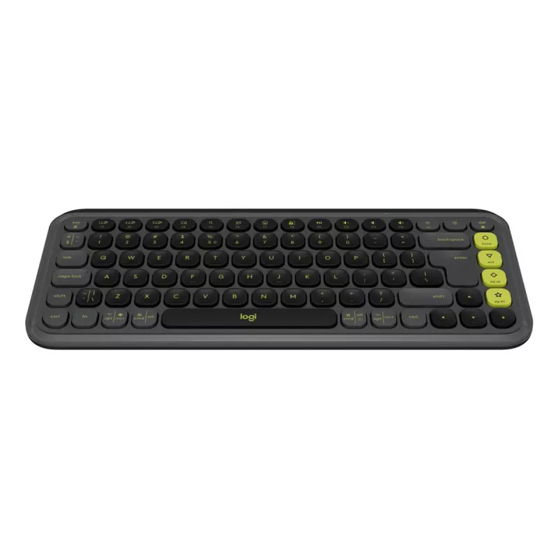 Tastiera Logitech POP Icon Keys universale Bluetooth QWERTY US International graphite verde