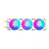 Dissipatore CPU liquido AIO GIGABYTE AORUS WATERFORCE II 360 ICE - 3 ventole ARGB da 120 mm, meccanismo di bloccaggio a scorrimento, DAISY-CHAIN, compatibile con Intel LGA 1851 e AMD AM5