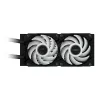 Dissipatore CPU liquido AIO GIGABYTE AORUS WATERFORCE II 240 – 2 ventole ARGB da 120 mm, meccanismo di bloccaggio a scorrimento, DAISY-CHAIN, compatibile con Intel LGA 1851 e AMD AM5