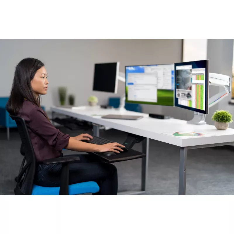 Braccio per doppio monitor regolabile in altezza Kensington SmartFit One-Touch
