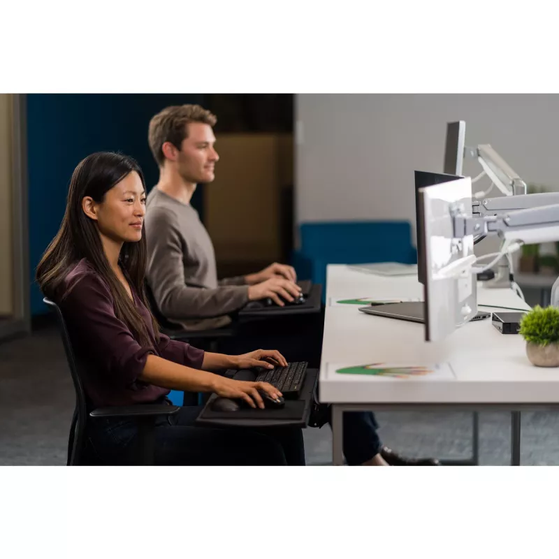 Braccio per doppio monitor regolabile in altezza Kensington SmartFit One-Touch