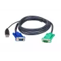Cavo KVM USB ATEN 5m, 5 m, VGA, nero, HDB-15 + USB A, SPHD-15, maschio