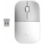 Mouse wireless HP Z3700 ceramica bianco, ambidestro, ottico, RF Wireless, 1200 DPI, argento, bianco
