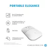 Mouse wireless HP Z3700 ceramica bianco, ambidestro, ottico, RF Wireless, 1200 DPI, argento, bianco