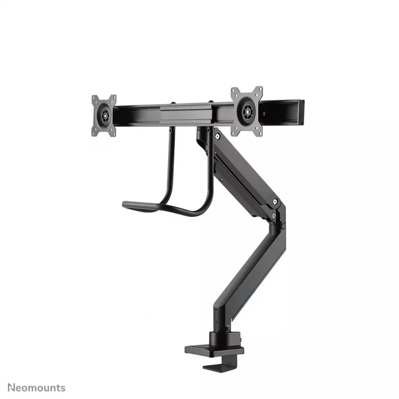 Neomounts NM-D775DXBLACK braccio per monitor 10-32 inch - pistone a gas - Topfix - stop 180°
