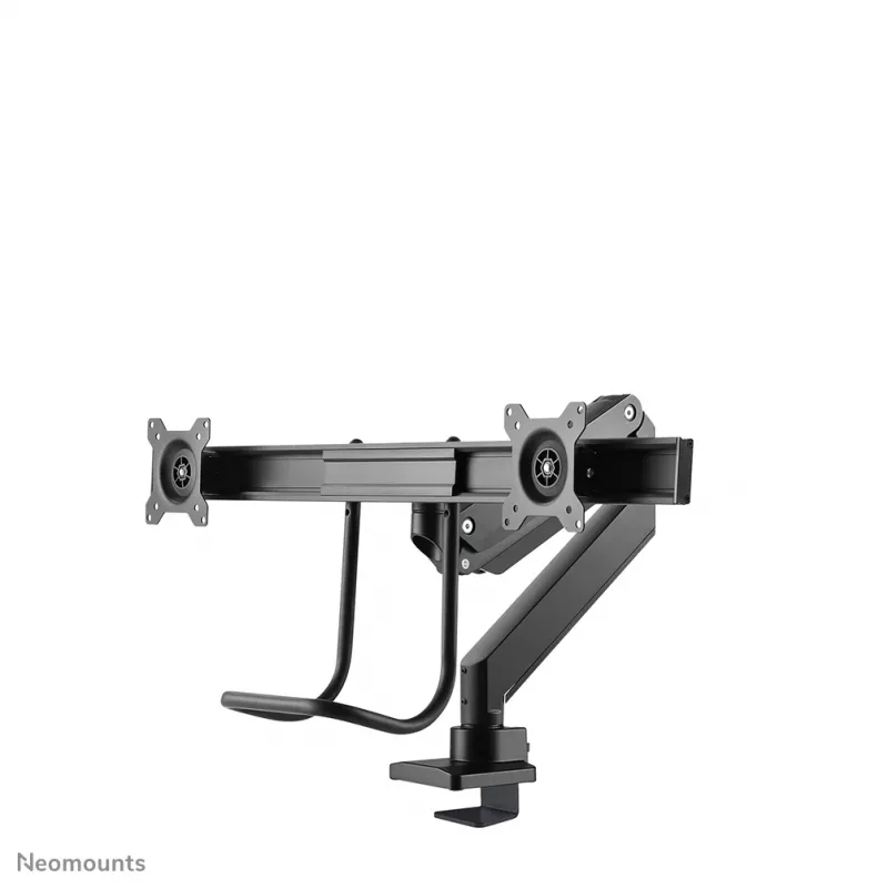 Neomounts NM-D775DXBLACK braccio per monitor 10-32 inch - pistone a gas - Topfix - stop 180°
