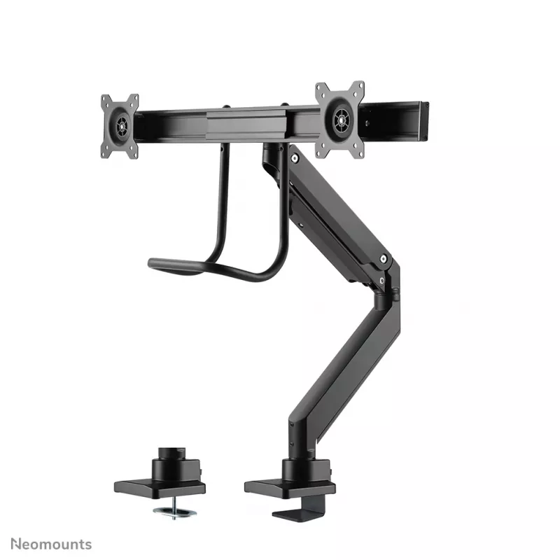 Neomounts NM-D775DXBLACK braccio per monitor 10-32 inch - pistone a gas - Topfix - stop 180°