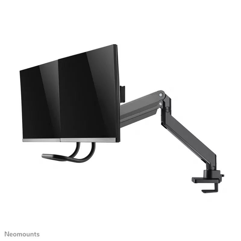 Neomounts NM-D775DXBLACK braccio per monitor 10-32 inch - pistone a gas - Topfix - stop 180°