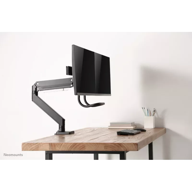 Neomounts NM-D775DXBLACK braccio per monitor 10-32 inch - pistone a gas - Topfix - stop 180°