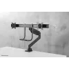 Neomounts NM-D775DXBLACK braccio per monitor 10-32 inch - pistone a gas - Topfix - stop 180°