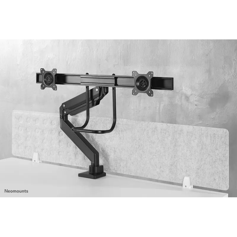 Neomounts NM-D775DXBLACK braccio per monitor 10-32 inch - pistone a gas - Topfix - stop 180°