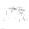 Neomounts NM-D775DXBLACK braccio per monitor 10-32 inch - pistone a gas - Topfix - stop 180°