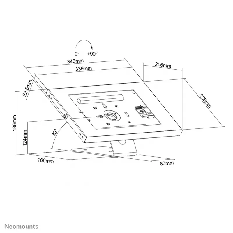 Neomounts DS15-630WH1 supporto per tablet da tavolo e parete 9,7-11