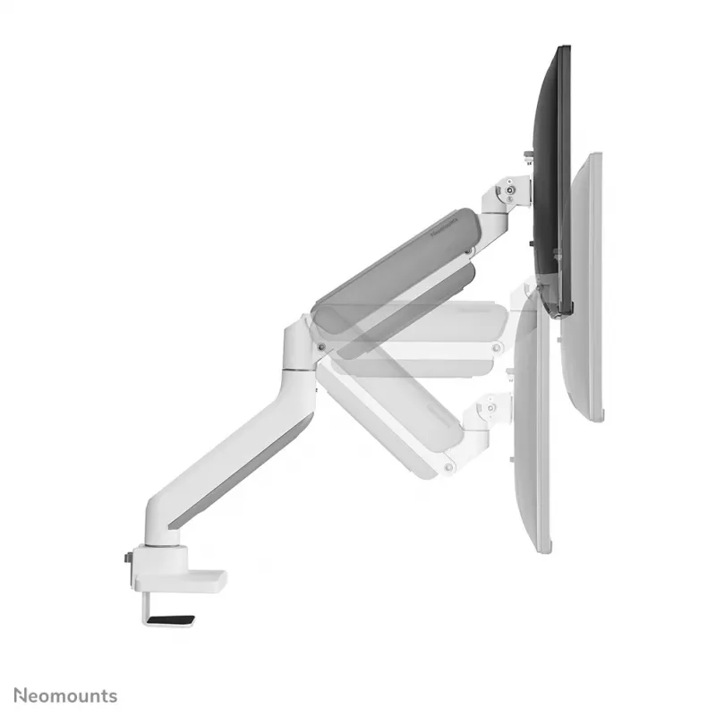 Neomounts DS70-450WH1 braccio per monitor 17-42 inch - pistone a gas - Topfix - stop 180°