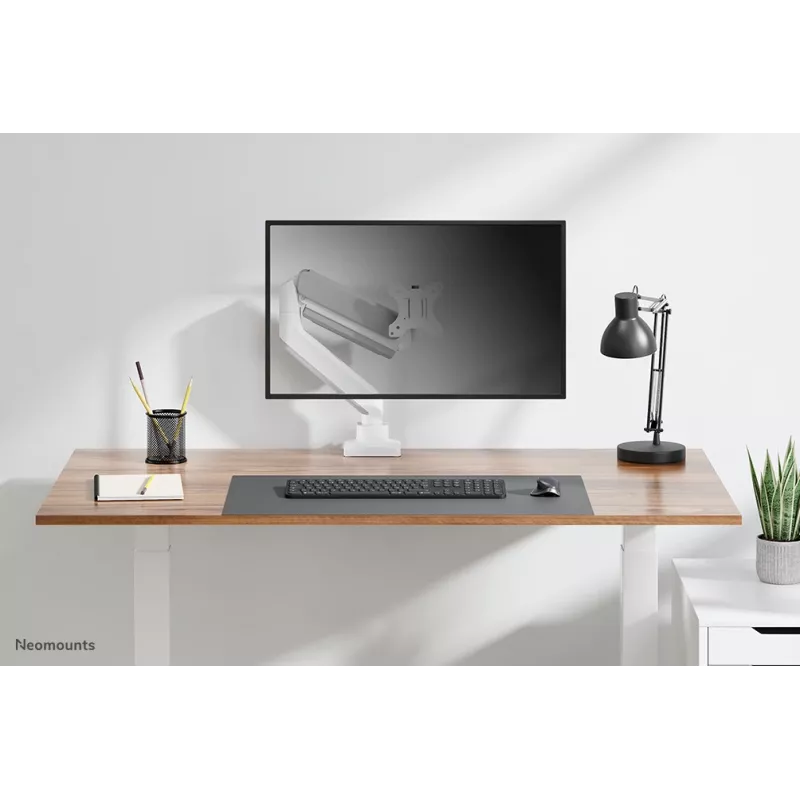 Neomounts DS70-450WH1 braccio per monitor 17-42 inch - pistone a gas - Topfix - stop 180°