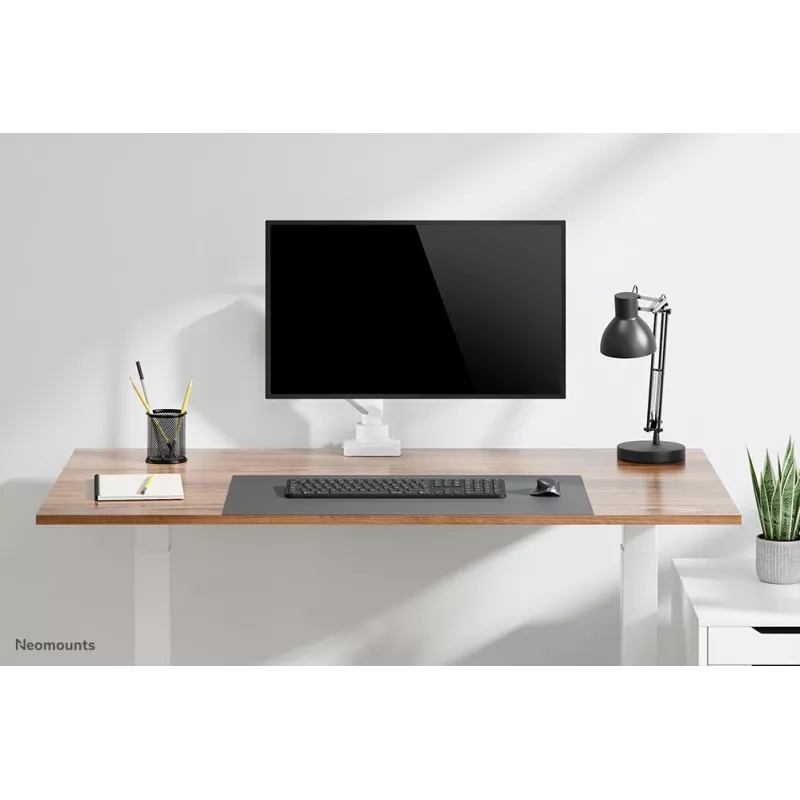 Neomounts DS70-450WH1 braccio per monitor 17-42 inch - pistone a gas - Topfix - stop 180°