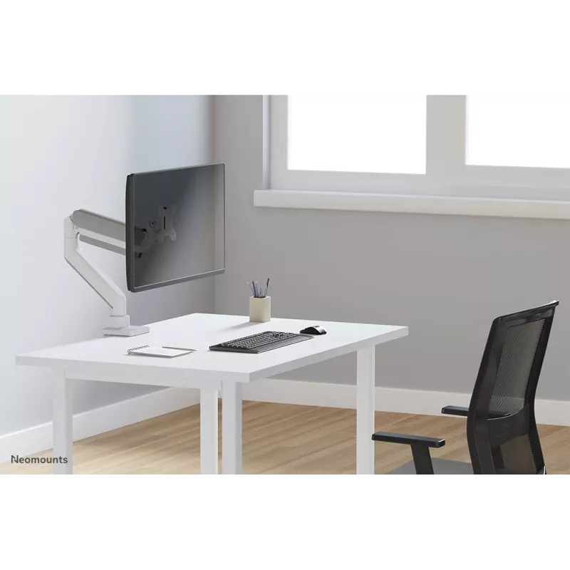 Neomounts DS70-450WH1 braccio per monitor 17-42 inch - pistone a gas - Topfix - stop 180°