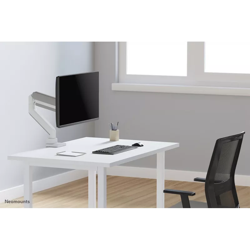Neomounts DS70-450WH1 braccio per monitor 17-42 inch - pistone a gas - Topfix - stop 180°