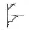 Workstation sit-stand da parete Neomounts WL90-325BL1 peso max. 9 kg