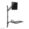 Workstation sit-stand da parete Neomounts WL90-325BL1 peso max. 9 kg