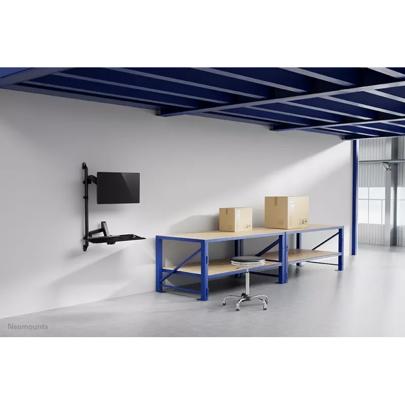 Workstation sit-stand da parete Neomounts WL90-325BL1 peso max. 9 kg