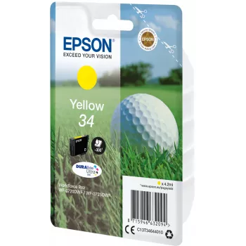 Epson Golfball confezione singola giallo 34 inchiostro DURABrite Ultra